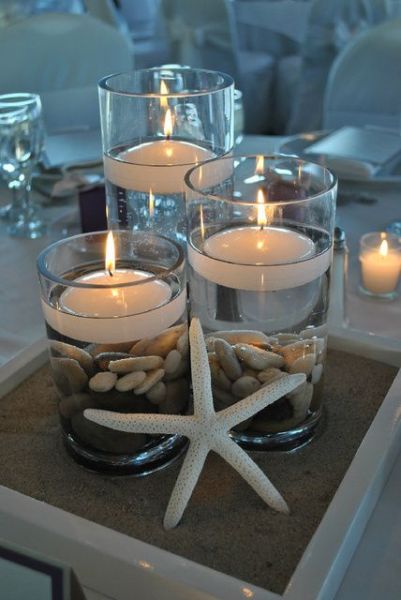beach-theme-candle-centerpieces-for-wedding-tables